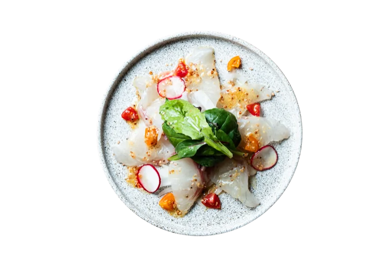 鯛と野菜のカルパッチョ
