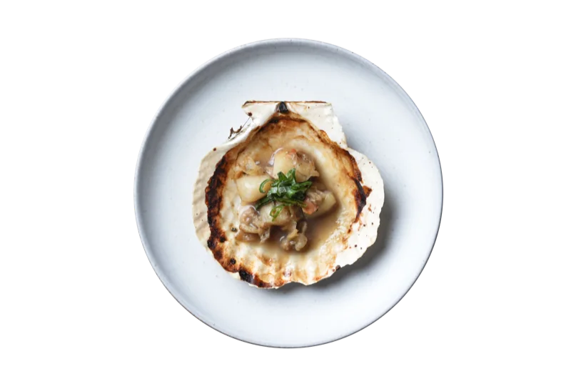 ホタテの酒粕焼き